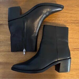 Madewell • Darcy Leather Ankle Boot •  Black • Size 8